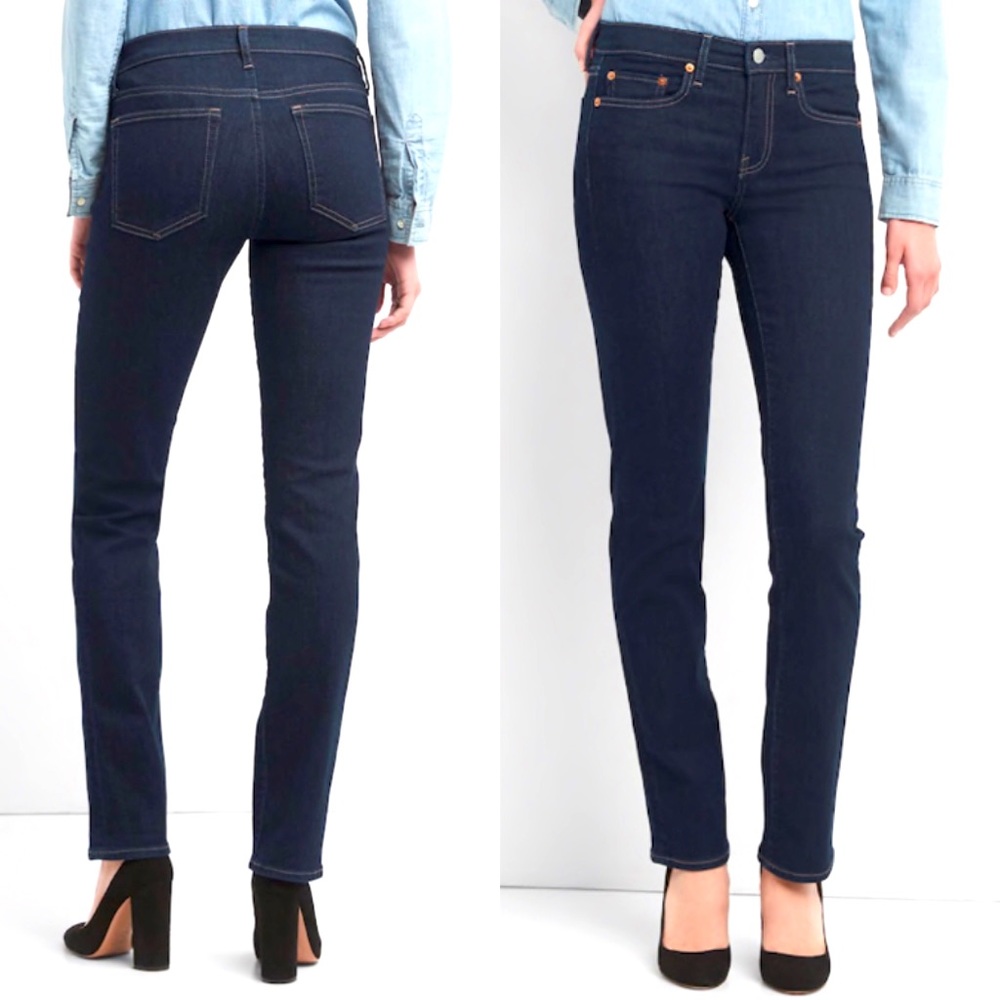 Gap Women Original Fit Straight Leg Dark Wash Jean 24